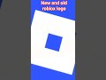 New and old roblox logo