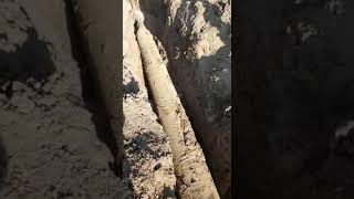 Gas pipe line laying hdd pulling work ❤️👍