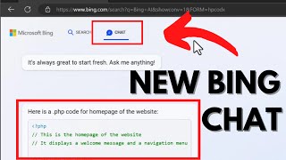 how to use microsoft's new bing search ai chatbot powered by chatgpt