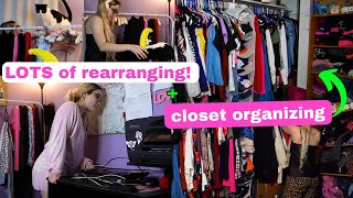 CRAZY Room Rearranging & Closet Organizing (Room Reset Part 2)