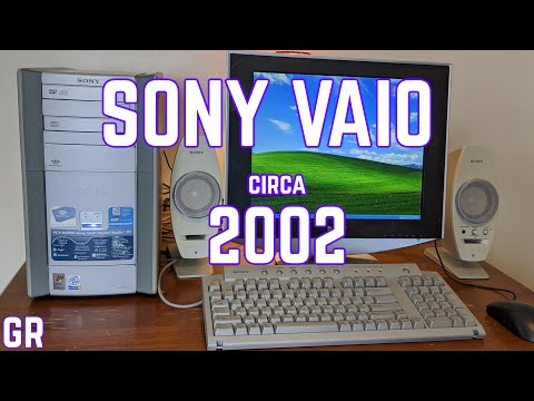 Vintage Sony Vaio Desktop Computer from 2002 - YouTube