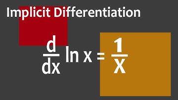 Implicit Differentiation: Derivative of log x or ln x = 1/x