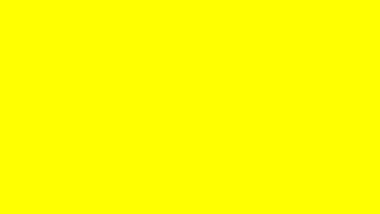 12 Hour YELLOW Screen in HD! High Quality