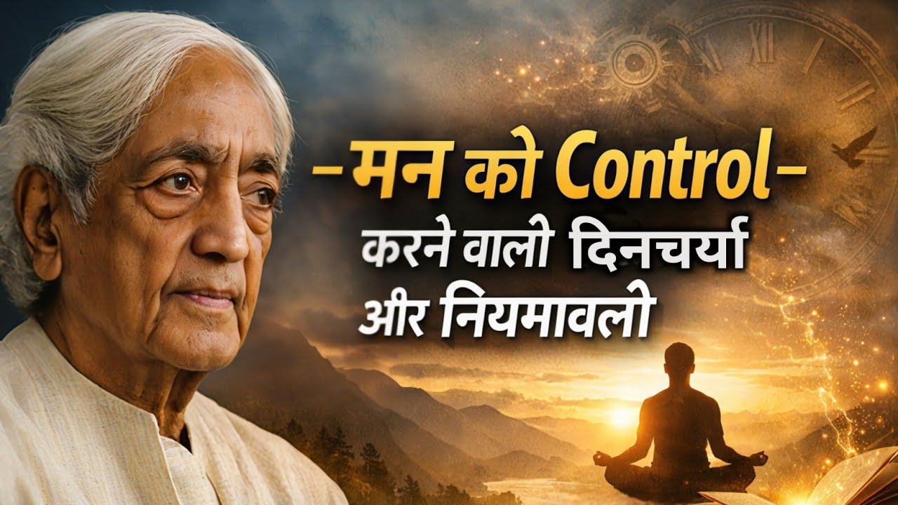 Krishnamurti’s Routine to Master Your Mind (Life Changing Discipline)