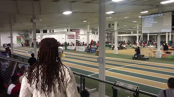 Danielle Burnett 400M USATF Indoor District meet