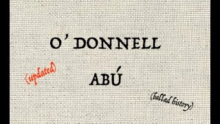 ODONNELL ABÚ (ballad history)