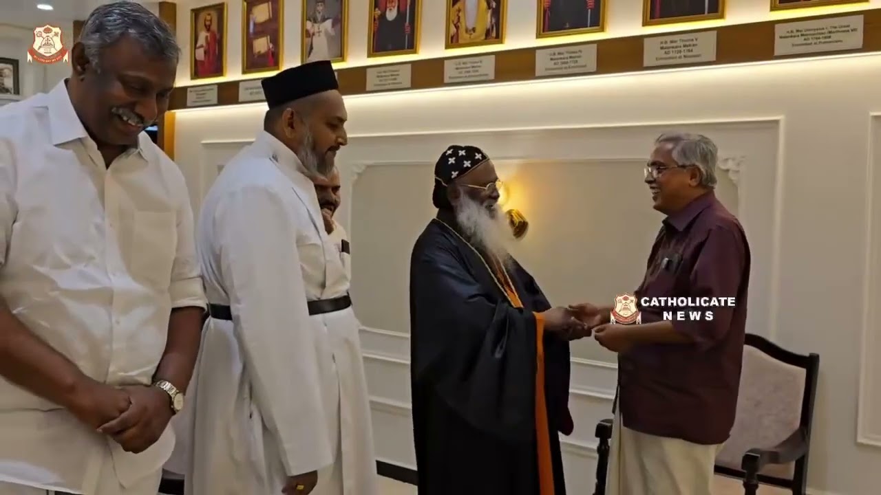 CPI State Secretary Binoy Viswam Meets Catholicos at Malankara Orthodox Church Headquarters