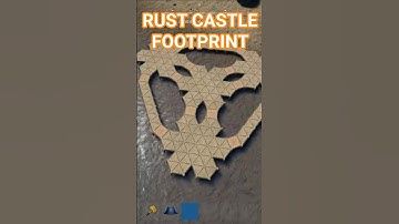 Rust footprint Castle made on Rust Console #rust #fy #fypシ #fyp #rustconsole #tiktok #castle