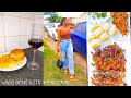 VLOG: at BBQ Boys with my friends+ We met uBobo + Homemade burgers +Relaxed my hair +&#39;Queen of S**