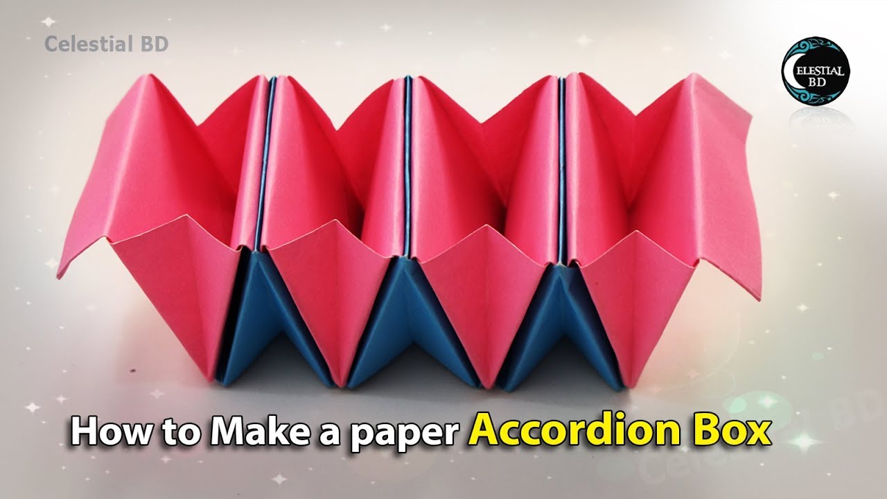 Accordion box: fácil organizador de escritorio - origami acordeón