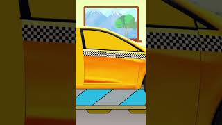 Taxi Toy Car Garage #trending #shorts #viral #ytshorts #cartoon