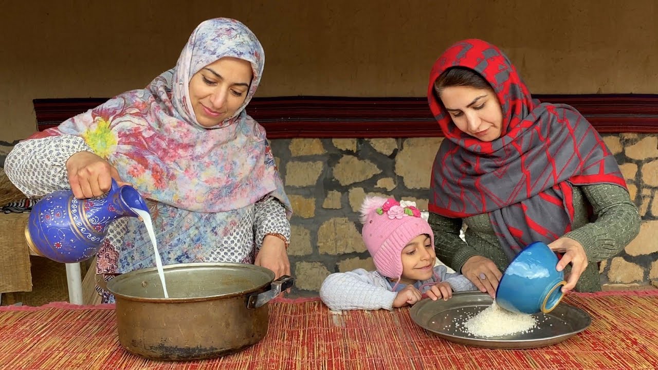 Daily Routine Village Life Cooking Delicious "Rice Milk" Breakfast In The Village By Sisters
