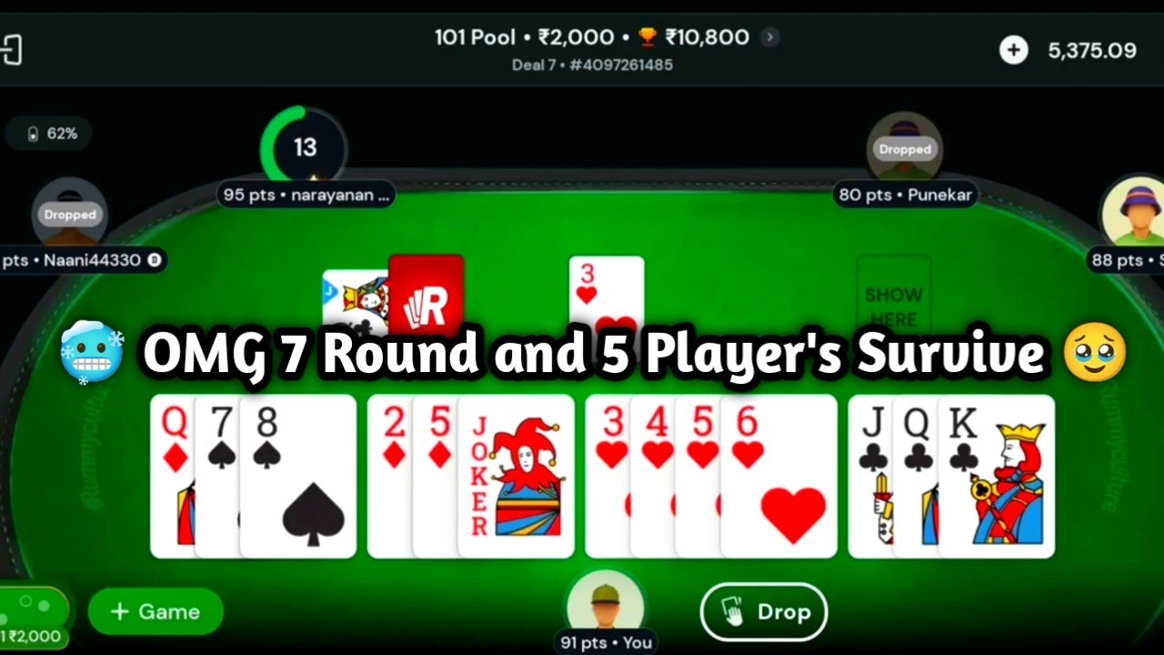 🥶 OMG 7 Round and 5 Player's Survive Kya Hum Jeet Payenge? intense 101 ...