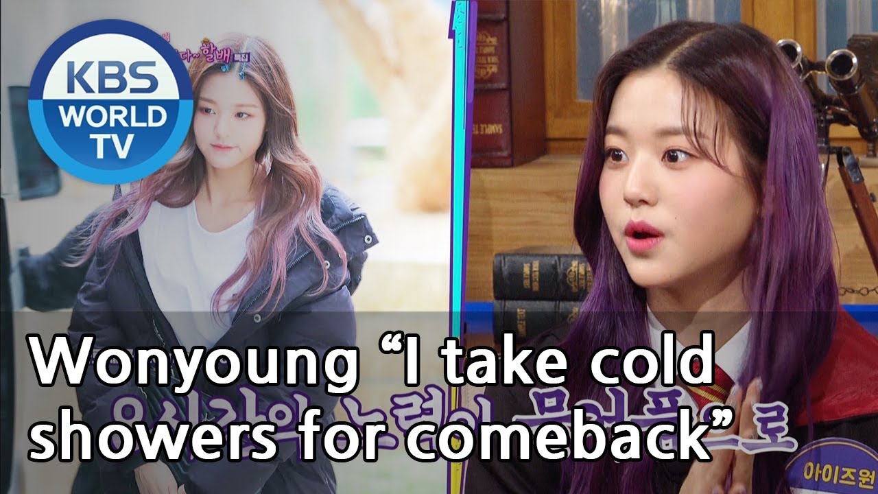 Wonyoung I Take Cold Showers Because Of Comeback Happy Together 2019 04 25 YouTube