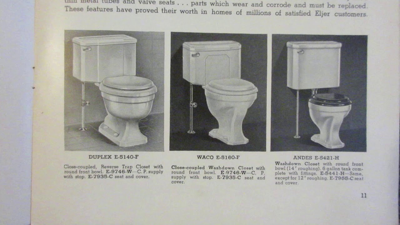 2016 VIDEO 1955 Eljer Bathroom Catalog (No Talking) YouTube