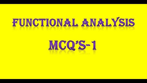 PG TRB/ POLYTECHNIC   functional analysis mcq