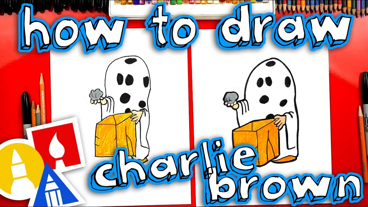 How To Draw Charlie Brown Halloween Ghost - Youtube