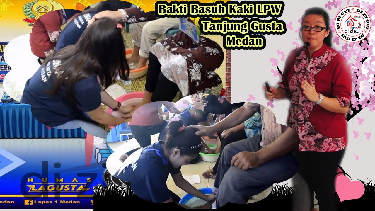 Bakti basuh kaki  LPW (Lapas Wanita)Tanjung Gusta