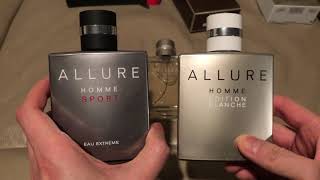 Chanel Allure Homme vs Sport v Eau Extreme v Edition Blanche v Cologne, Men's Fragrance Review 2021 