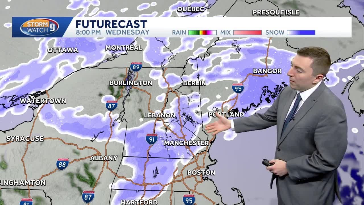 Video: Chilly Wednesday with light snow in parts of NH