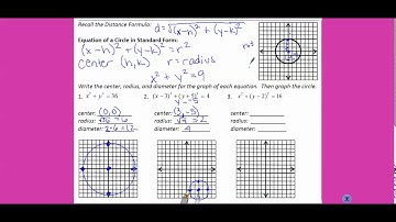 Unit 9 Day 1 - Equations of Circles