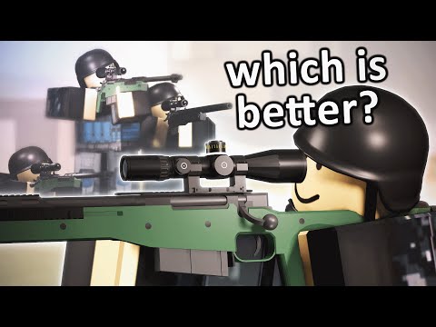 Which is the BETTER Sniper in Phantom Forces? (AWS, AWM, AWP)