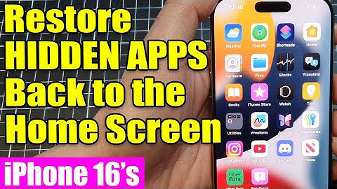 📱iPhone 16/16 Pro Max: How to Restore HIDDEN APPS Back to the Home Screen