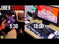UM DIA DE UM GAMER COM UM SETUP HUMILDE QUE TRABALHA MUITO, UBER/99