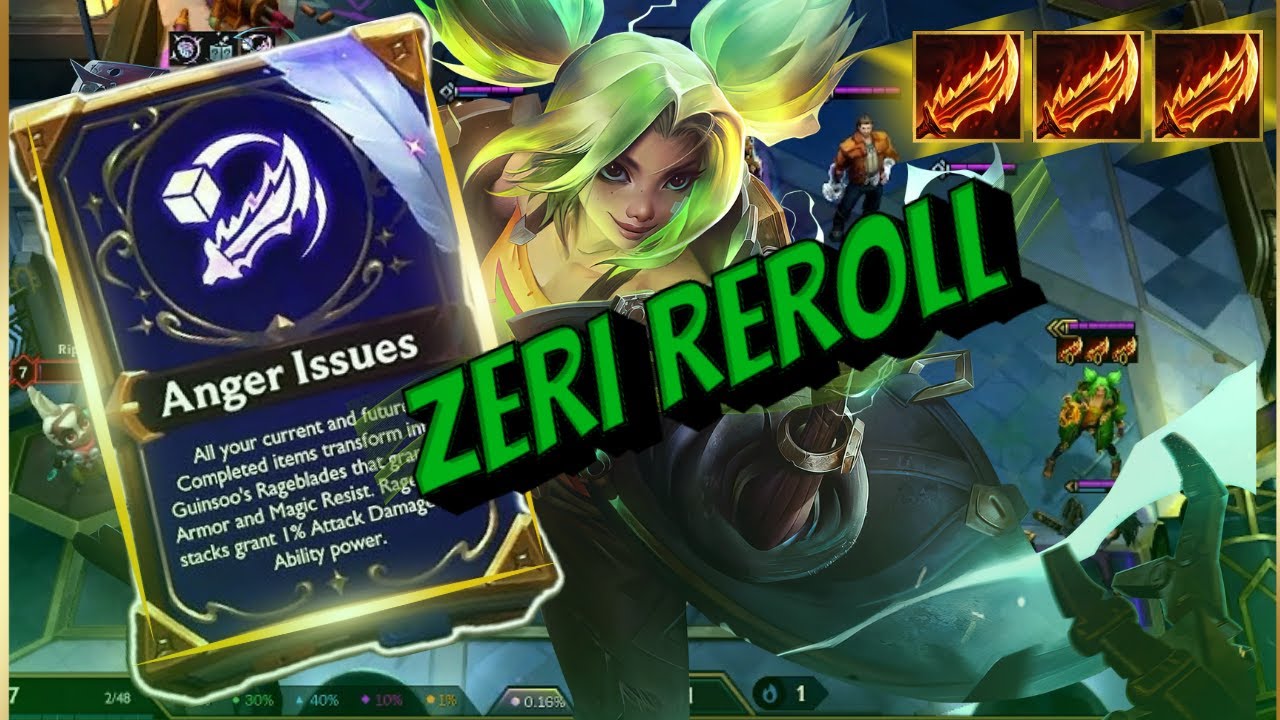 Zeri reroll with Anger Issues is all you need
