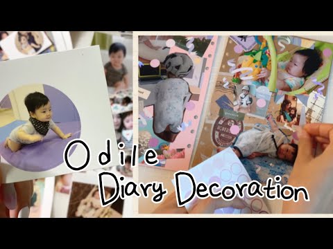 Baby <strong>Diaries</strong> 📓 시계태엽 되감아서 육아일기 다시쓰기 • 스티커 사진 다이어리 • 초보엄마의 그땐 그랬지 | 초등맘 오딜 odile