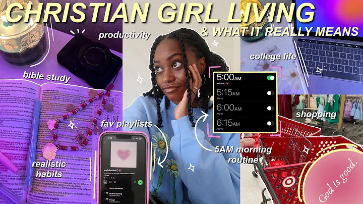 Productive Christian Girl Vlog | 5am morning, bible study, my playlist, college life, and more!