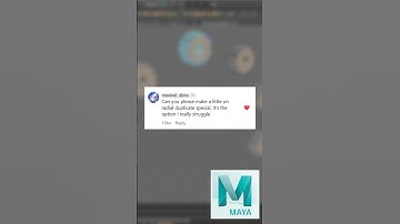 How to Use Duplicate Special in Maya - (Q&A Special!) #shorts #howto