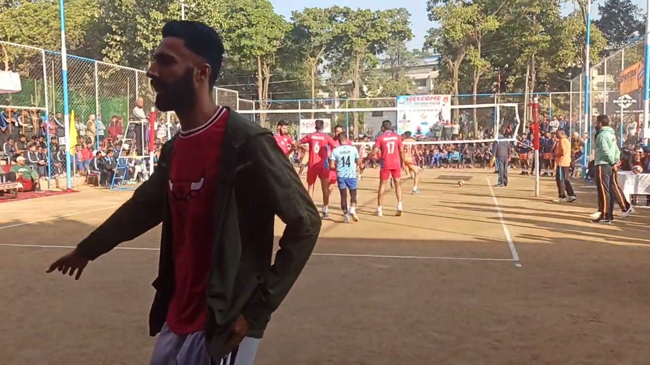 Punjab police Vs CISF high voltage match at 71st All India Police Volleyball cluster 2022, Punjab(2)
