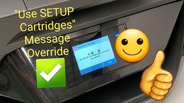 Bypass USE SETUP CARTRIDGES message on HP Officejet 6978, 6962, 6968, 9015 Printer