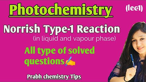 Norrish type 1 reaction in cyclohexanones| cyclopentanones|cyclobutanones|Photochemistry|solved ques