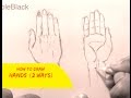 How to Draw Hands, Two Ways (Simple)