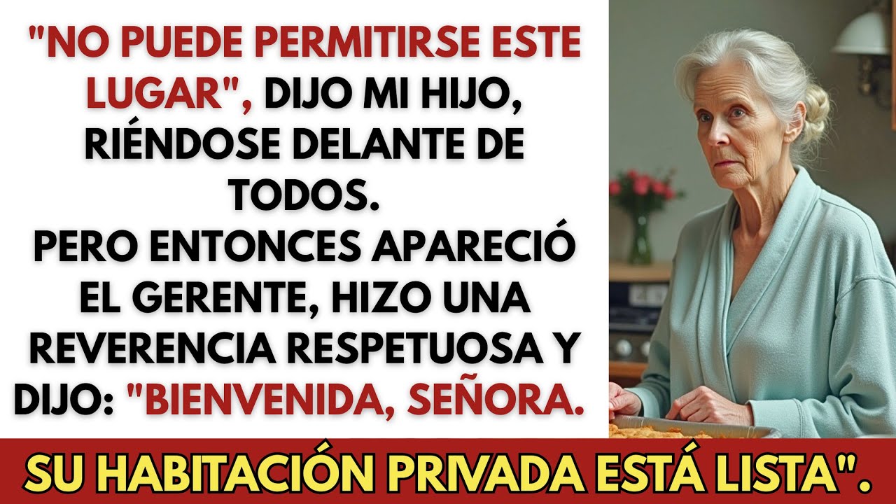 En La Cena, Mi Hijo Me Llamó Pobre — Entonces La Gerente Dijo: 