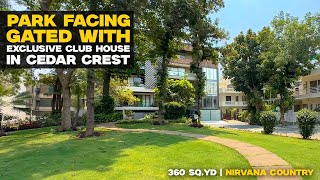 4 BHK Builder Floor in Gurgaon | Nirvana Country | Cedar Crest || Park Facing