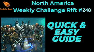 Diablo 3: NA Challenge Rift #248 - Quick & Easy Guide - Maps & Everything you need for a quick time!