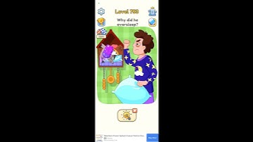 DOP 5 Delete One Part Level 753 Why did he oversleep #shorts #gaming #dop Please Subscribe