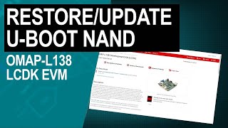 Celebrity Restoring and Updating U-Boot NAND on OMAP-L138 Profile