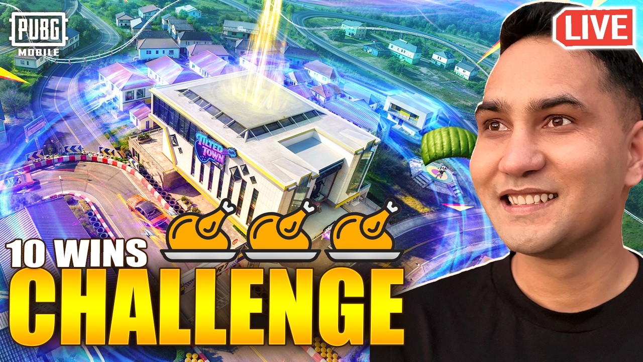 10 WINS IN A ROW CHALLENGE PUBG MOBILE | RANK PUSH PUBG MOBILE - YouTube