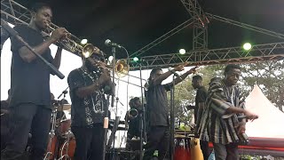 Teacher Boateng and his Africana band at George Darko's Funeral