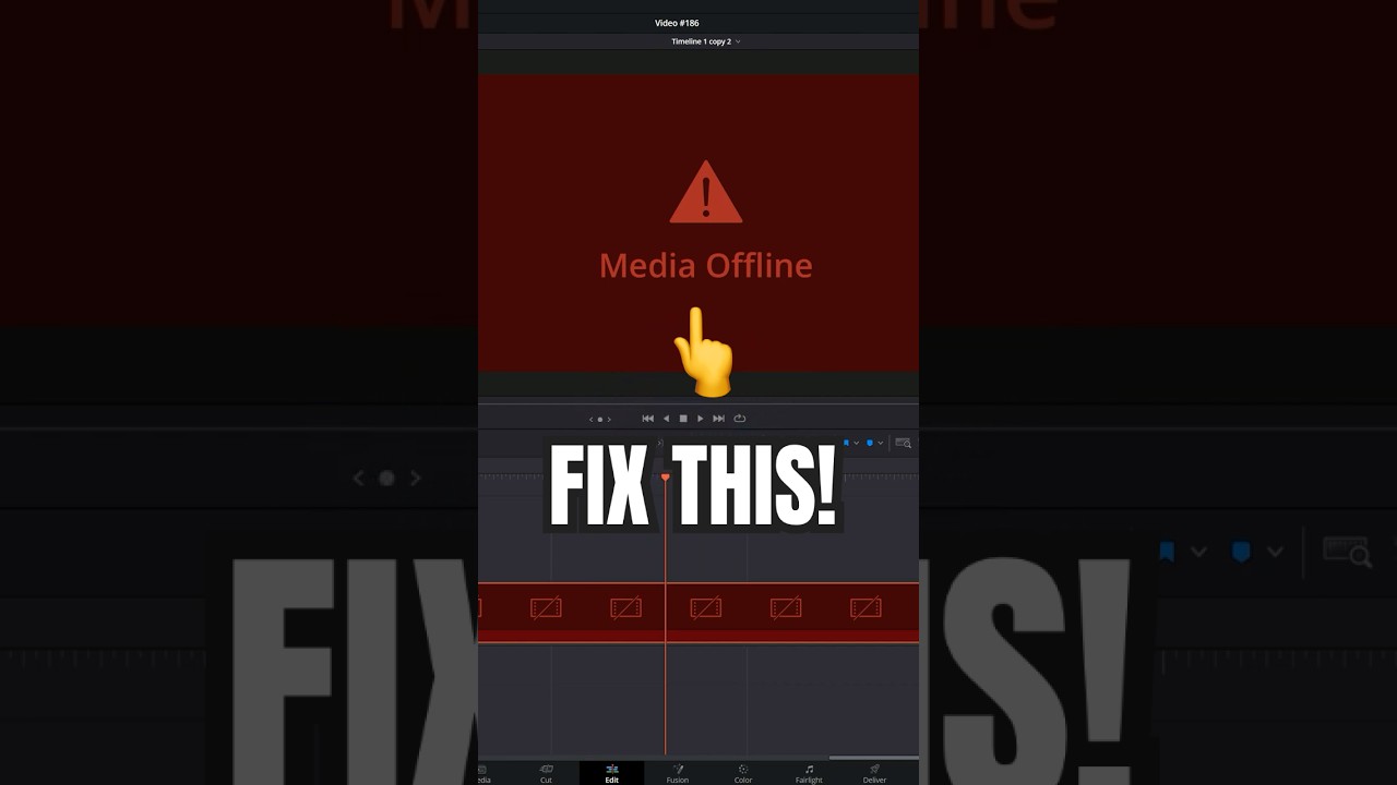 FIX Media Offline Problems! - DaVinci Resolve