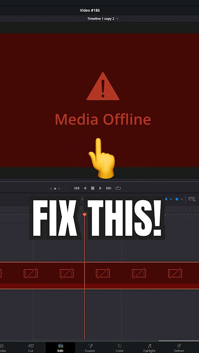 FIX Media Offline Problems! - DaVinci Resolve