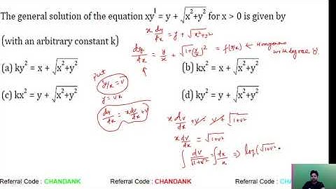 Ordinary Differential Equation | Lecture-1 | IIT JAM | Chandan Roy | JAM 2020 | Unacademy Live