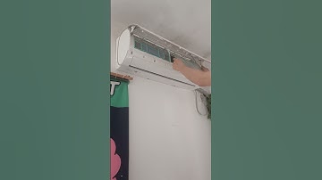 Air conditioner filter removal and installation process, filter cleaning