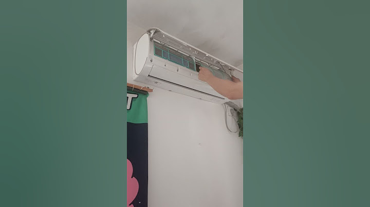 Air conditioner filter removal and installation process, filter cleaning