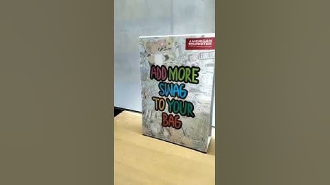 Lenticular Flip Tent Card for American Tourister