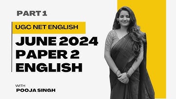 UGC NET English Paper 2 JUNE PYQ (2024) #english